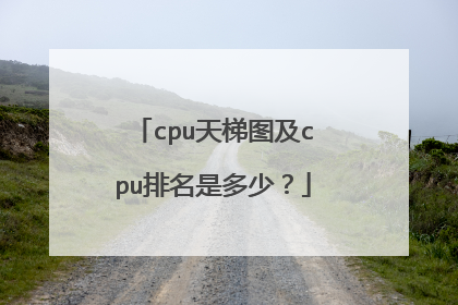 cpu天梯图及cpu排名是多少？