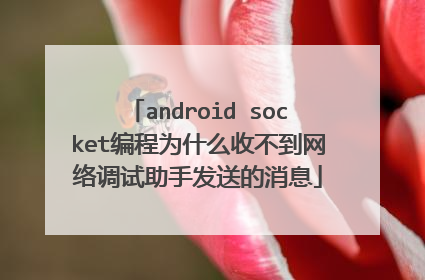 android socket编程为什么收不到网络调试助手发送的消息