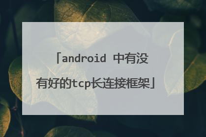 android 中有没有好的tcp长连接框架