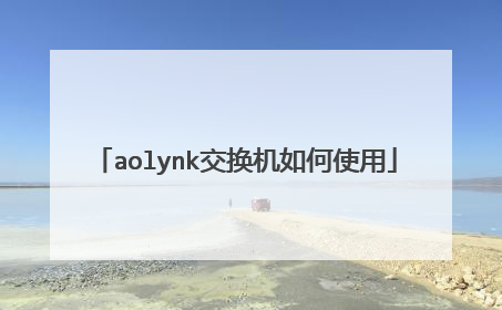 aolynk交换机如何使用