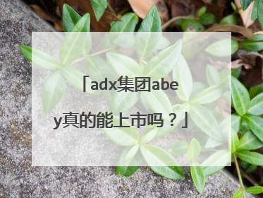 adx集团abey真的能上市吗？