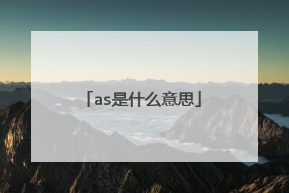 as是什么意思