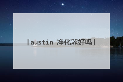 austin 净化器好吗