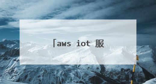 aws iot 服务支持哪些通信协议