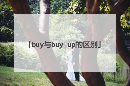 buy与buy up的区别