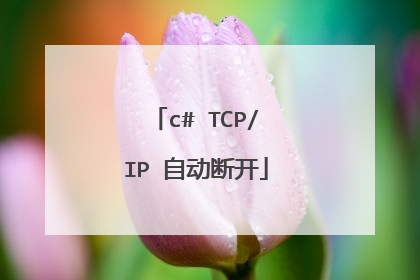 c# TCP/IP 自动断开
