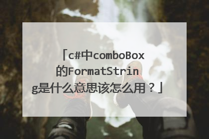 c#中comboBox的FormatString是什么意思该怎么用？