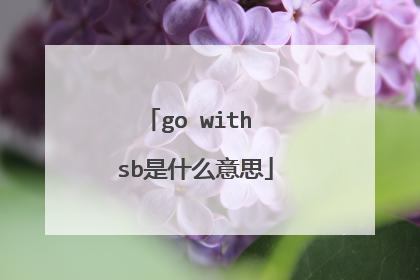go with sb是什么意思