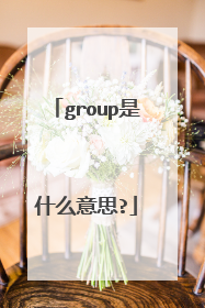 group是什么意思?