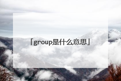 group是什么意思