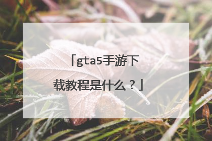 gta5手游下载教程是什么？