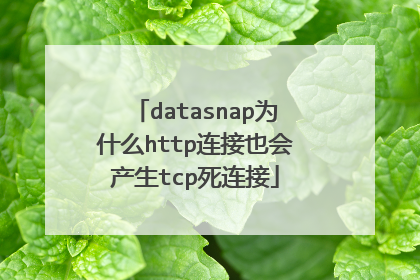 datasnap为什么http连接也会产生tcp死连接