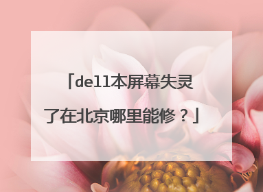 dell本屏幕失灵了在北京哪里能修?
