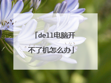 dell电脑开不了机怎么办