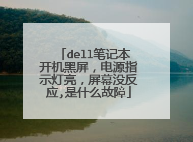 dell笔记本开机黑屏,电源指示灯亮,屏幕没反应,是什么故障