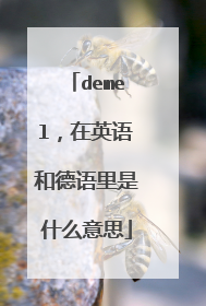 demel,在英语和德语里是什么意思