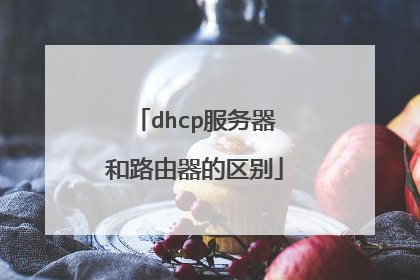 dhcp服务器和路由器的区别