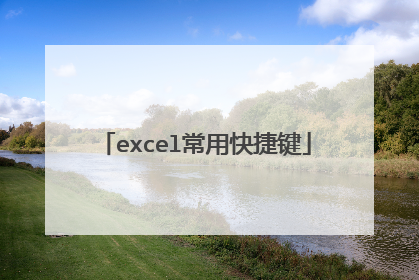 excel常用快捷键