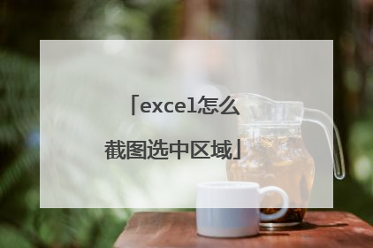 excel怎么截图选中区域