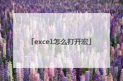 excel怎么打开宏
