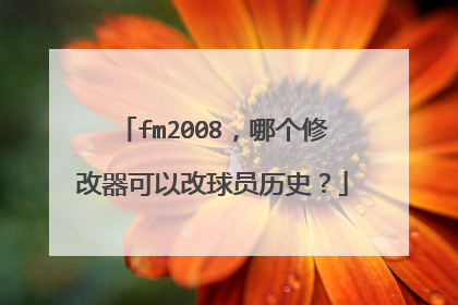 fm2008，哪个修改器可以改球员历史？