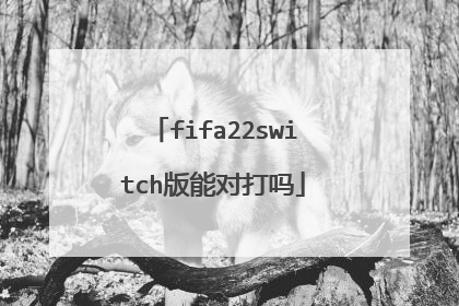 fifa22switch版能对打吗