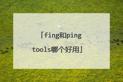 fing和pingtools哪个好用