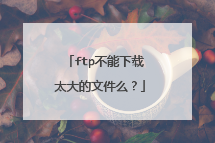 ftp不能下载太大的文件么?