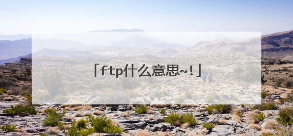 ftp什么意思~!