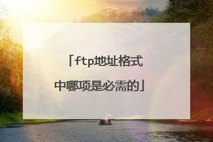 ftp地址格式中哪项是必需的