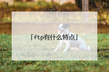 ftp有什么特点