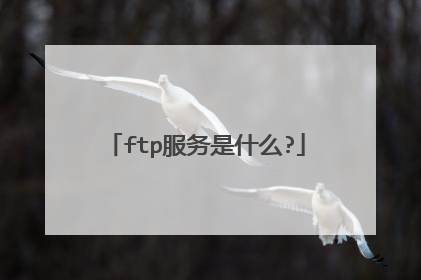 ftp服务是什么?