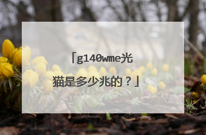g140wme光猫是多少兆的?