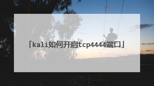kali如何开启tcp4444端口