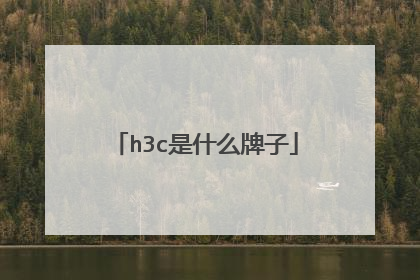 h3c是什么牌子