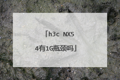 h3c NX54有1G瓶颈吗