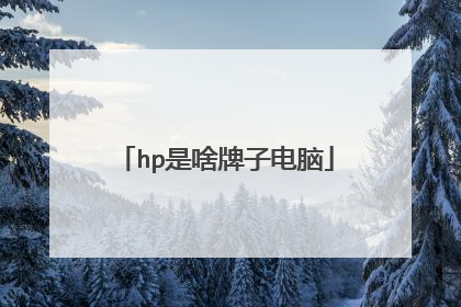 hp是啥牌子电脑