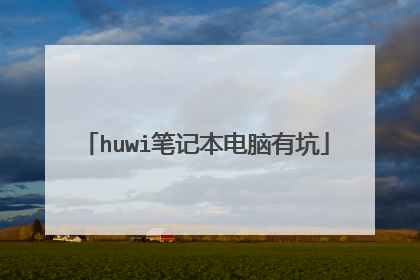 huwi笔记本电脑有坑