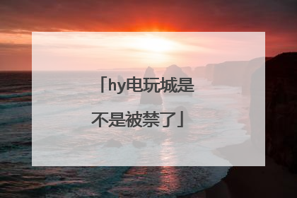 hy电玩城是不是被禁了