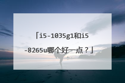 i5-1035g1和i5-8265u哪个好一点?