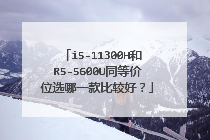 i5-11300H和R5-5600U同等价位选哪一款比较好？