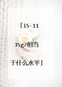 i5-1135g7相当于什么水平