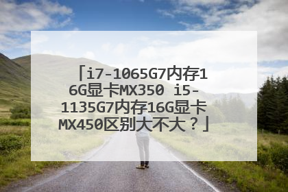 i7-1065G7内存16G显卡MX350 i5-1135G7内存16G显卡MX450区别大不大?