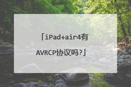 iPad+air4有AVRCP协议吗?