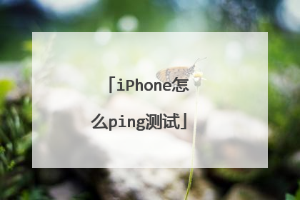iPhone怎么ping测试