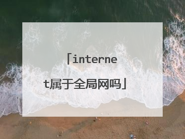 internet属于全局网吗