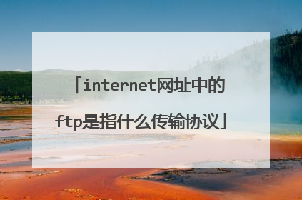 internet网址中的ftp是指什么传输协议