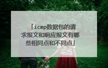 icmp数据包的请求报文和响应报文有哪些相同点和不同点