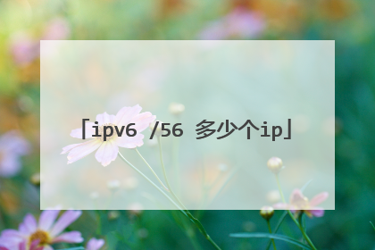 ipv6 /56 多少个ip