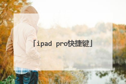 ipad pro快捷键